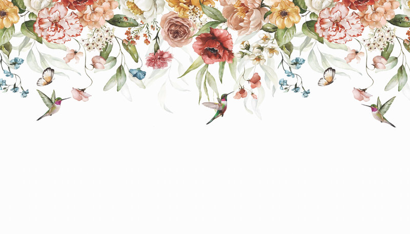 Wings In Bloom floral and botanical wallpaper – LH Lifestyle